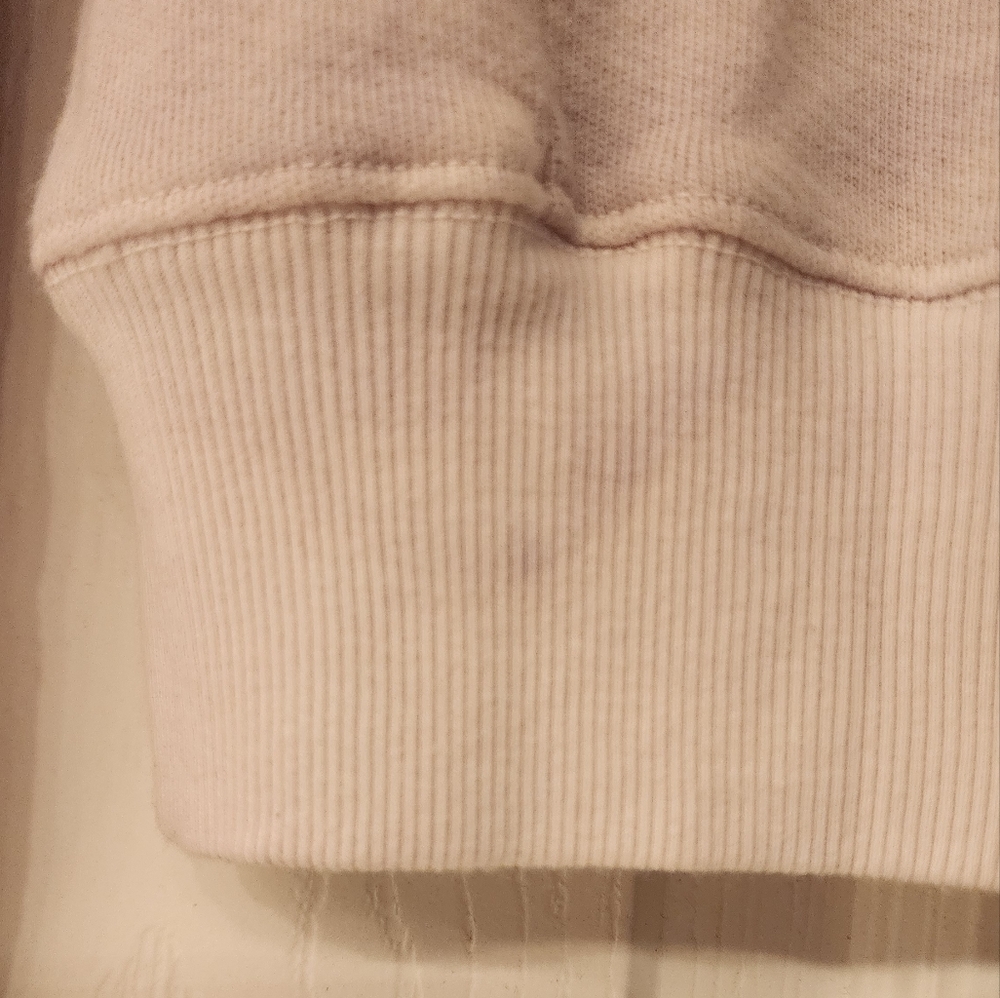MONROW Purple Ombre Wash Ruffle-Shoulder Sweatshirt | Size S - Picture 4 of 8